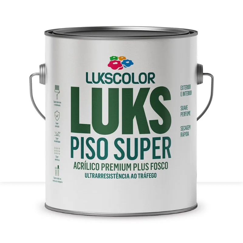 Tinta Piso Lukspiso Branco Neve 3.6l Lukscolor