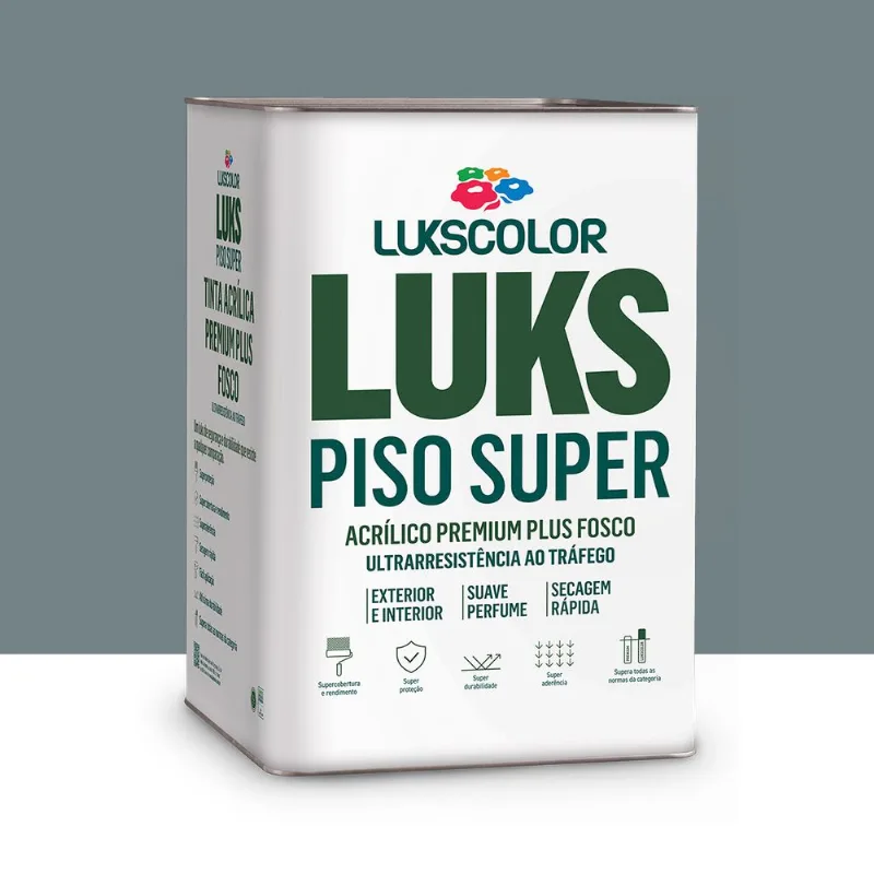 Tinta Piso Lukspiso Cinza 18l Lukscolor