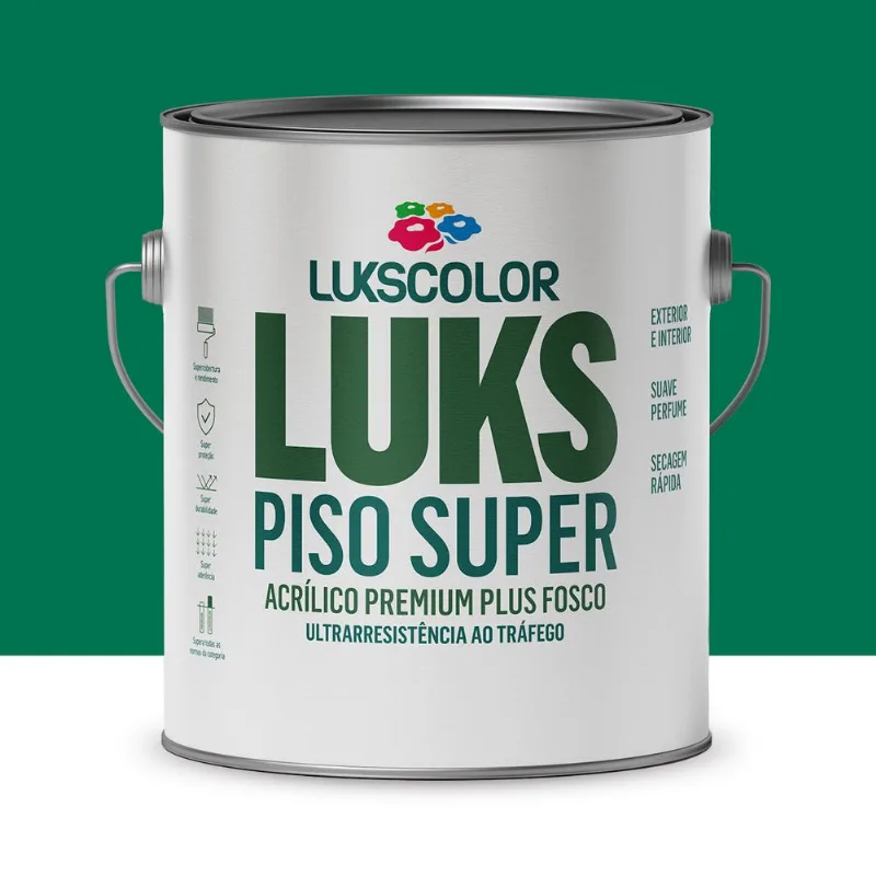 Tinta Piso Lukspiso Verde 3.6l Lukscolor