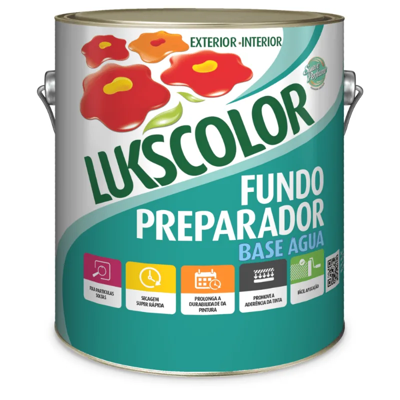 Fundo Preparador De Paredes Base Agua 3.6l Lukscolor