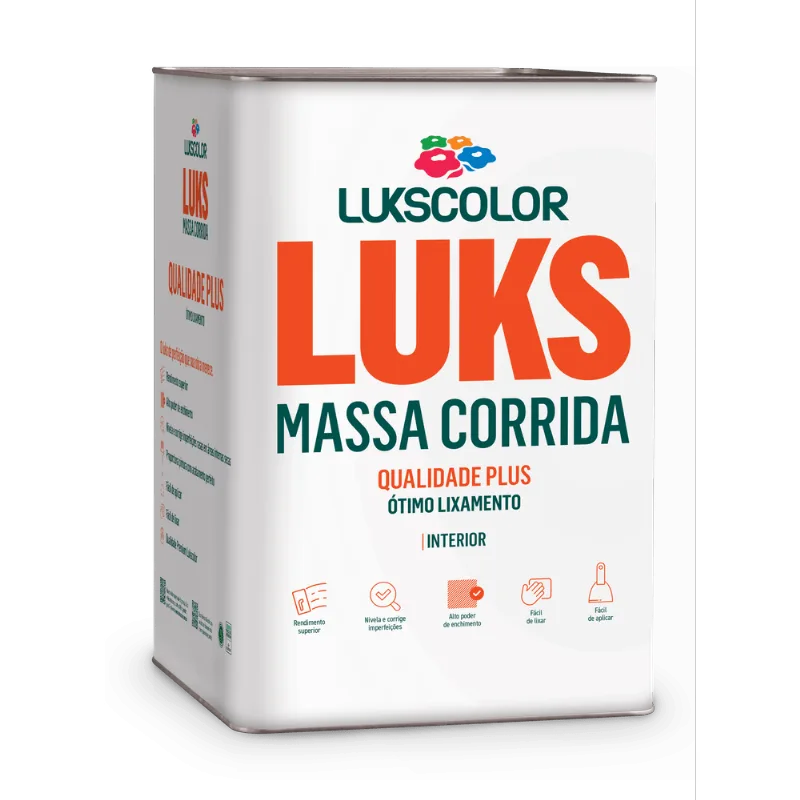 Massa Corrida Pva Branco 25kg Lukscolor
