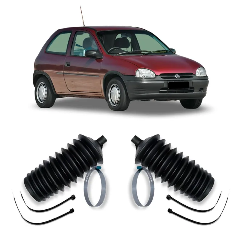 Par Kit Coifa Guarda Pó Da Caixa Direção Chevrolet Corsa Direção Mecânica 1994 1995 1996 1997 1998 1999 2000 2001 - Não Disponível - Automotivo