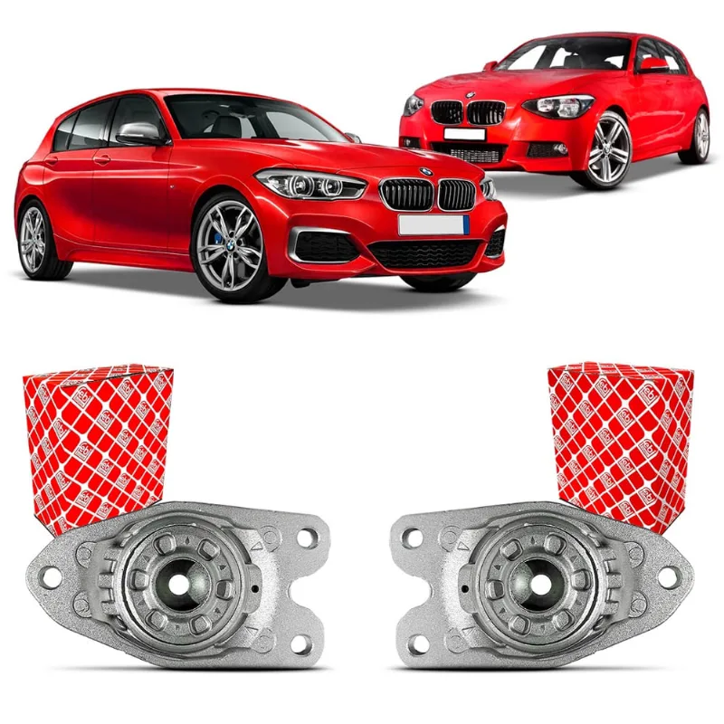 Par Coxim Batente Suporte Batedor Febi Bilstein Suspensão Traseira BMW 125i F20 2012 2013 2014 2015 2016 2017 2018 2019