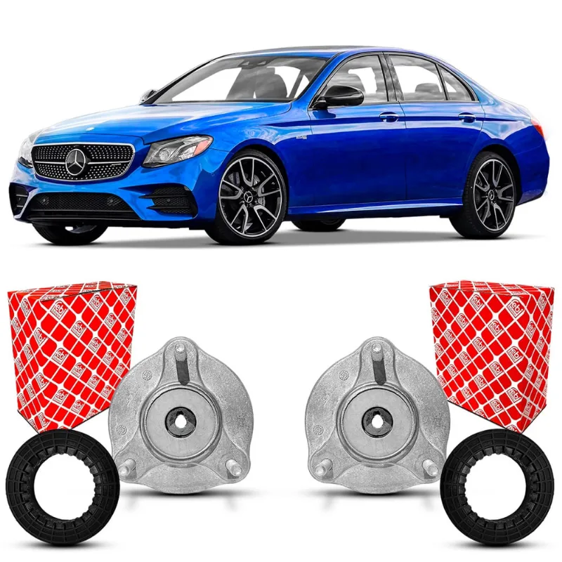 Par Coxim Batente Original Febi Bilstein Rolamento Amortecedor Dianteiro Suspensão Mercedes Benz E43 amg W213 2017 2018