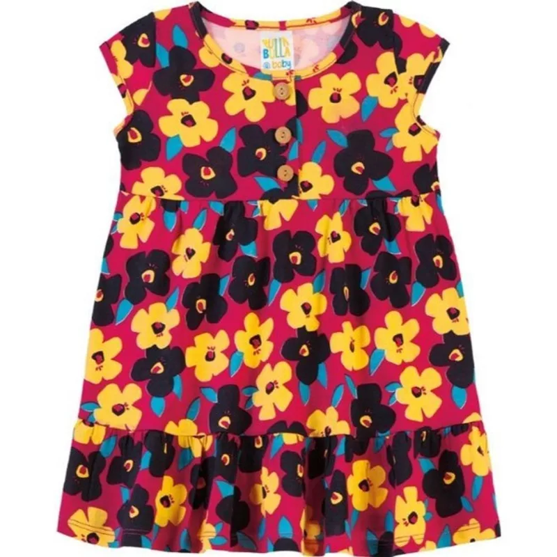 Vestido Bebê Pulla Bulla Flores Ref. 38108