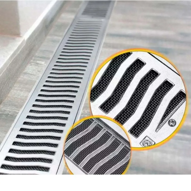 Conjunto Leve Em Alumínio Formado Por Grelha E Porta Grelha Parafusado E Com Tela Na Medida De 10x30cm Acabamento Polido-Costa Navarro