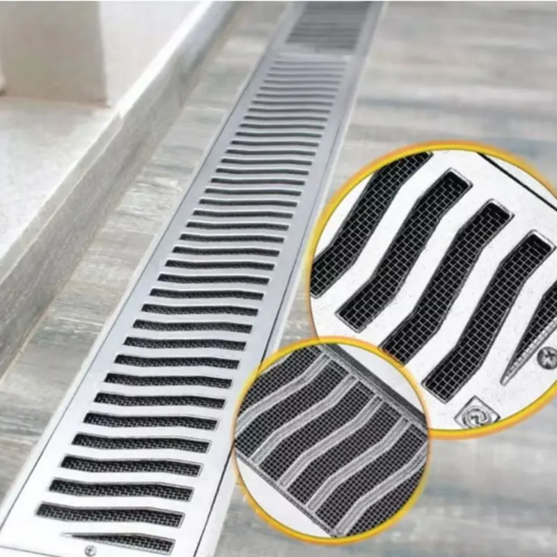 Conjunto Leve Em Alumínio Formado Por Grelha E Porta Grelha Parafusado E Com Tela Na Medida De 20x100cm Acabamento Polido-Costa Navarro