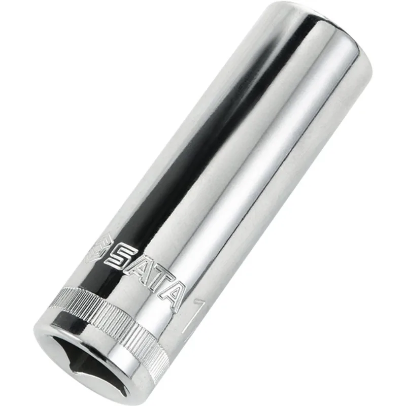 Soquete Estriado Longo com Encaixe de 1/2" 17 mm ST13817 - SATA