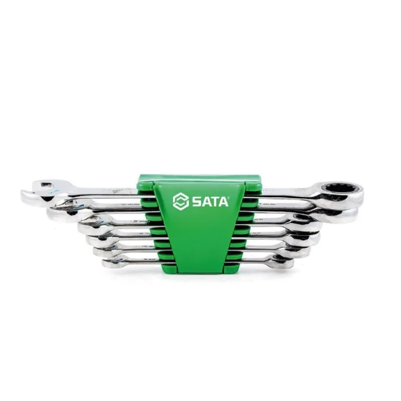 Jogo Chave Combinada Catraca Speedy 8-19mm 6 Peças Sata St09033g Profissional E Resistente