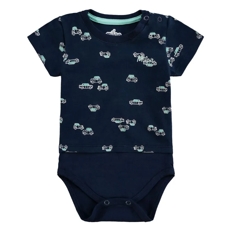 Body Bebê Masculino Milon Cotton M6156.6826.M