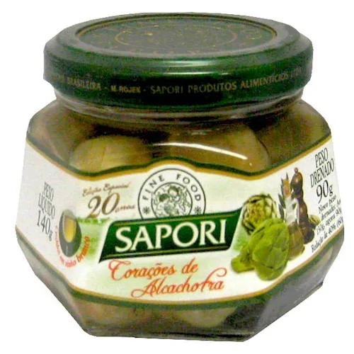 Coração De Alcachofra Sapori 140g - SAPORI - Mercearia