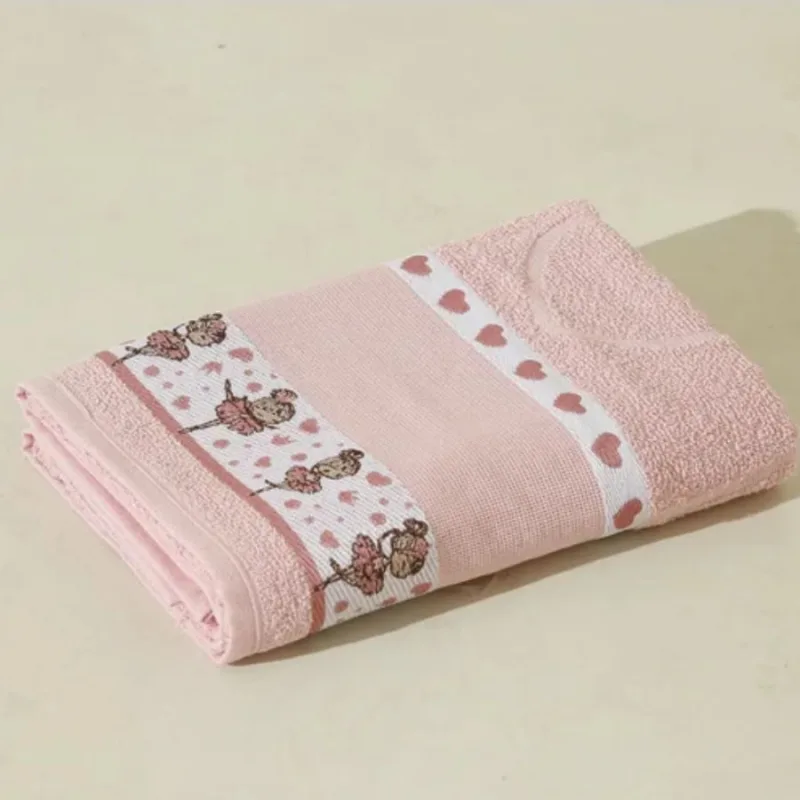 Toalha de Banho Infantil Jacquard para Bordar Funny LMPeter - Lmpeter - Cama, Mesa E Banho