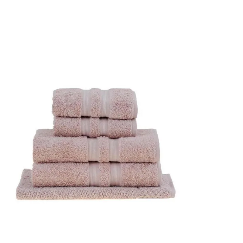 Jogo Banho 5pcs Algodao Egipcio 0,90 X 1,60 1383 - ROSA/UNICO