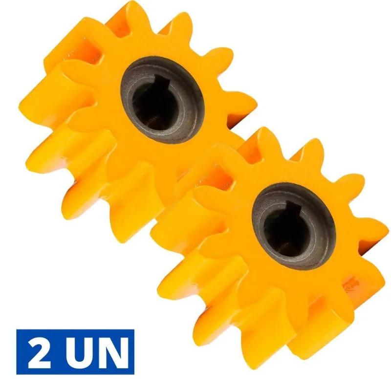 2 Pinhão Betoneira Para Csm 400 Litros 11 Dentes Furo 20mm