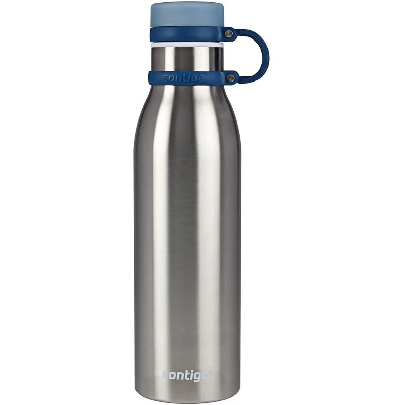 Garrafa Squeeze Matterhorn 591ml Aço Inox Azul Monaco Contigo