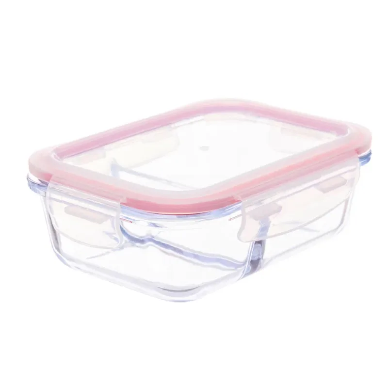 Pote de Vidro 640ml com Divisória e Tampa Hermética Invicta 101528291776