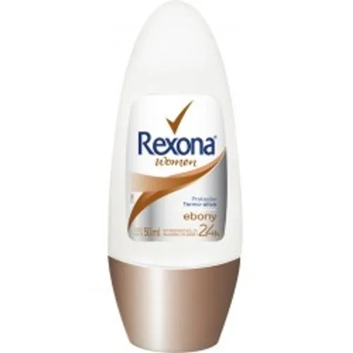 Desodorante Rexona Roll On Ebony 50ml - REXONA - Higiene E Beleza