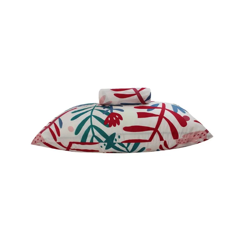 Jogo de Cama Solteiro Camesa Nectar 2 Peças Floral Rosa