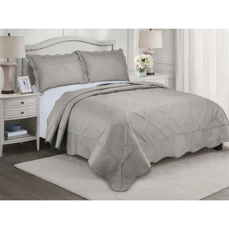 Colcha King Size Egeu 260X280M C/2 Porta Travesseiros Camesa