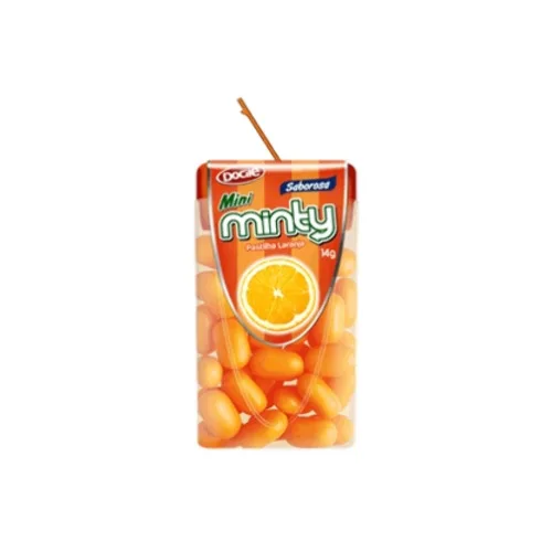 Pastilha Mini Minty Docile Laranja - MINTY - Mercearia