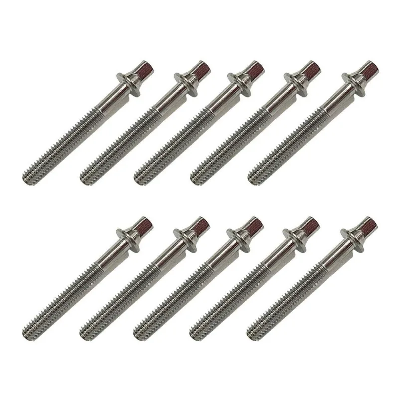 Kit 10 Parafuso Afinação De Bateria 45mm X 5mm 7/32