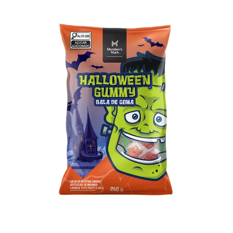 Bala Gummy Halloween 250gr Members