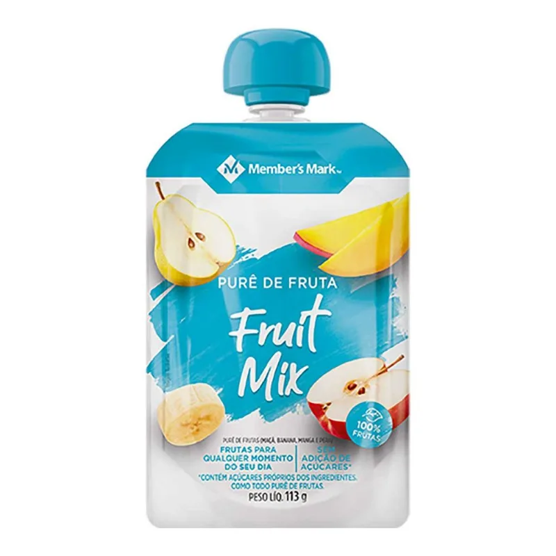 Purê Fruta Fruit Mix Member's Mark 4x113g