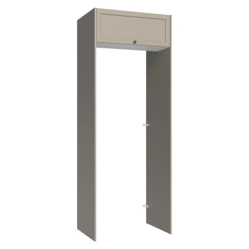 Porta-geladeira 83 Cm 1 Porta Basculante Crema-branco-crema Vik Madesa Branco-crema - Madesa