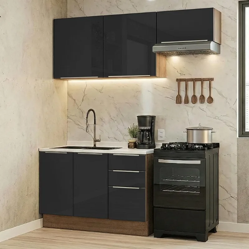 Armário de Cozinha Compacta 180 cm Lux Madesa 03 - Madesa