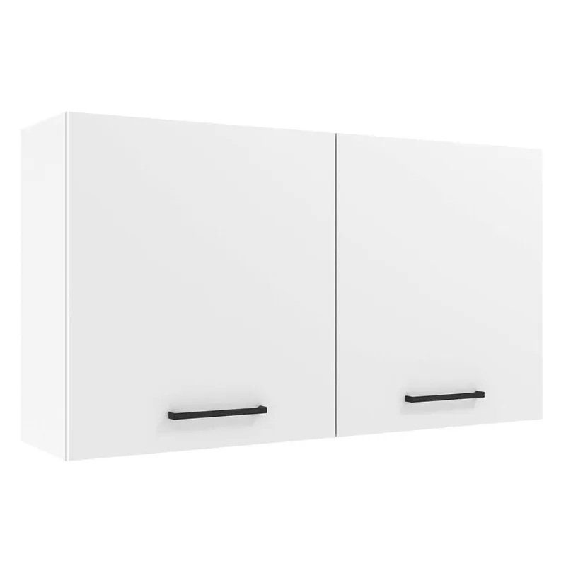 Armário de Cozinha Aéreo 120 cm 2 Portas Branco Agata Madesa - Madesa