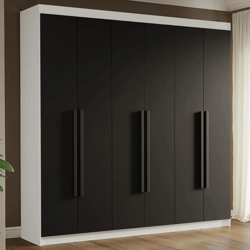 Guarda-Roupa Casal 6 Portas Batentes Venus Madesa B