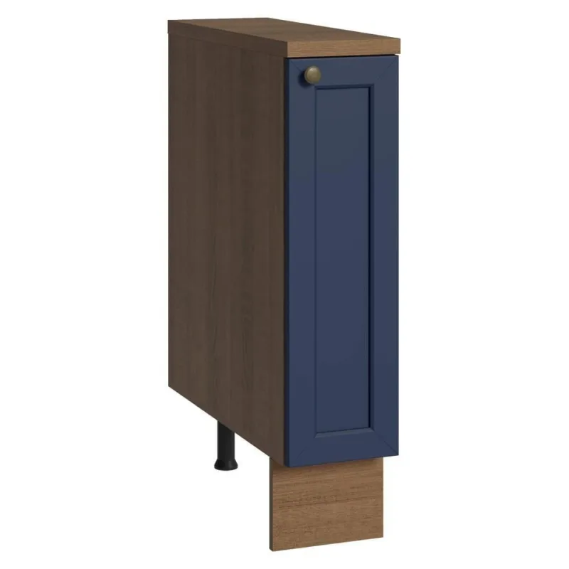 Balcão Porta-temperos 20 Cm 1 Porta Rustic/azul Vik Madesa - Madesa - Móveis