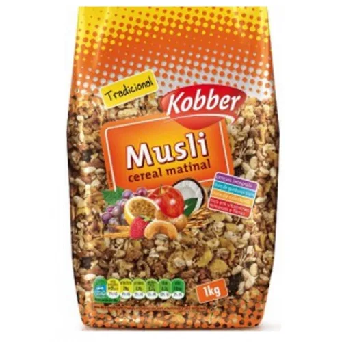 Cereal Matinal Kobber Musli 1kg Tradicional - KOBBER - Mercearia