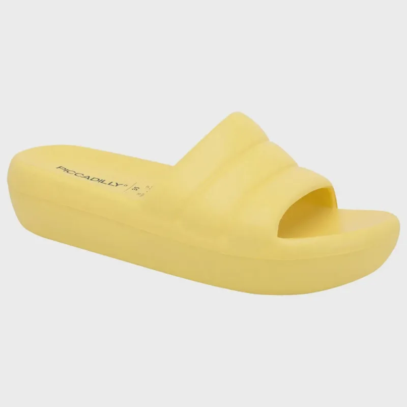Chinelo Feminino Slide Marshmallow Girassol Piccadilly 222001