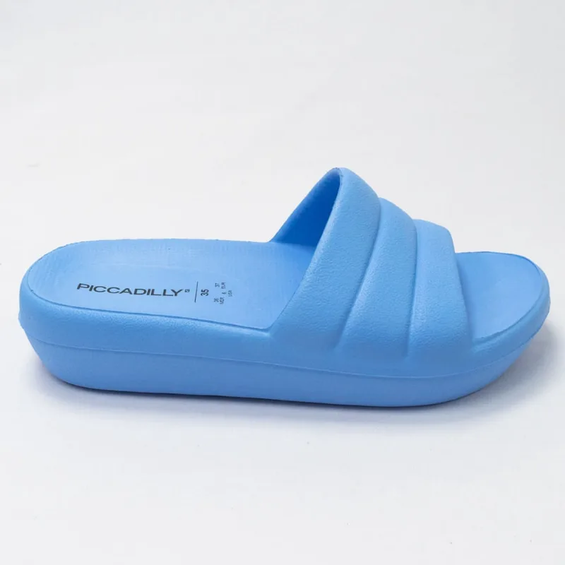 Chinelo Piccadilly C222001-23 Fun MarshMallow Slide Azul