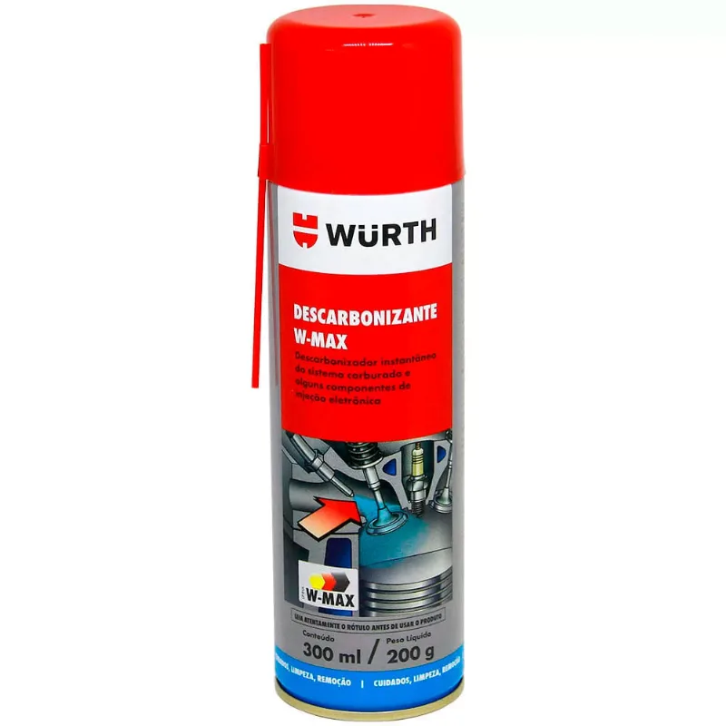 Descarbonizante Em Spray W-max 300ml/200g Wurth 0893100311 0893100311