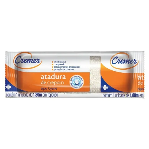 Atadura Crepom Cysne Cremer 10 X 18 M C/ 01 Unidade - CREMER - Farmácia