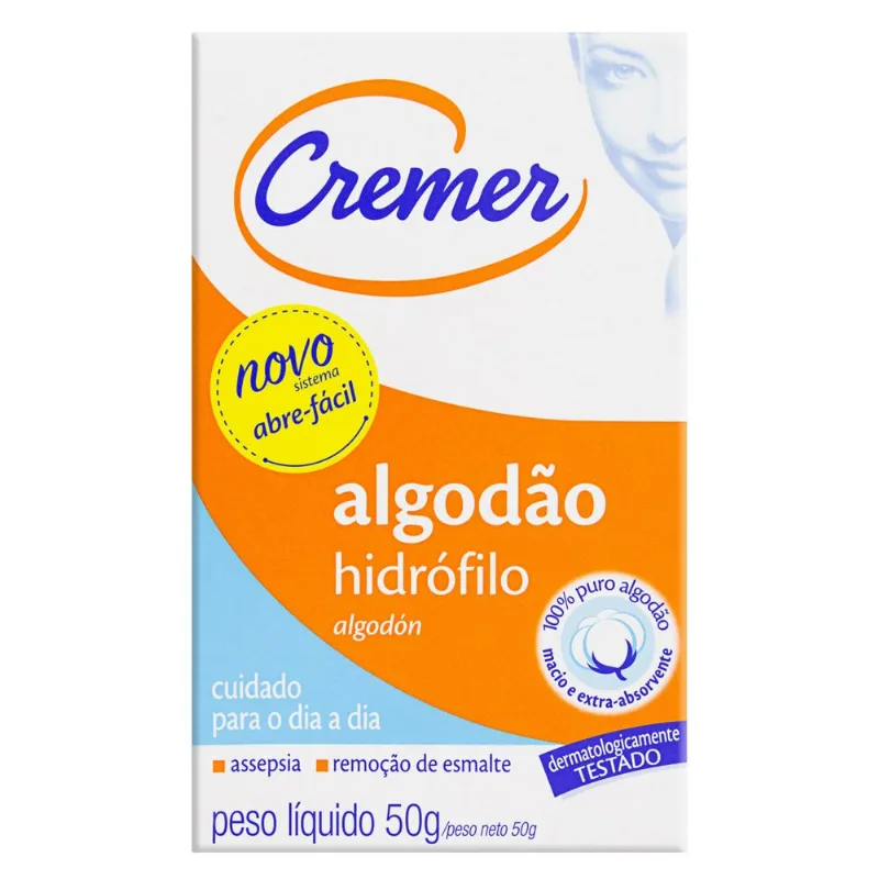 Algodão Hidrófilo Cremer 50g