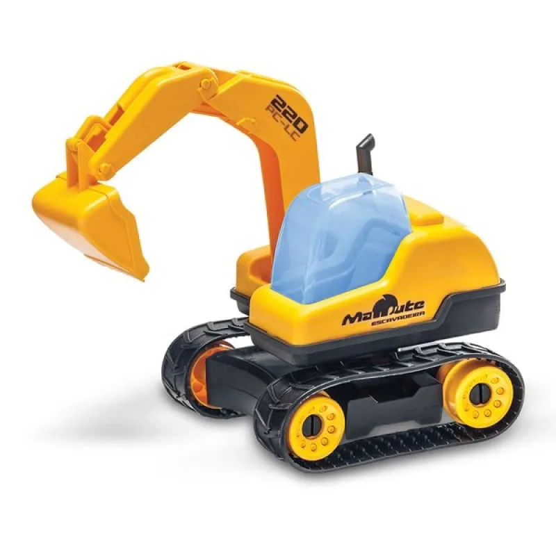 Brinquedo Trator Escavadeira Articulável Coleção Mamute Pc - Genérico - Brinquedos