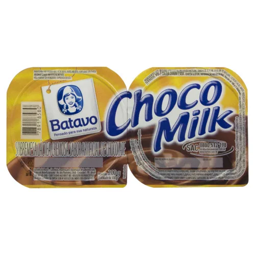 Sobremesa Láctea Choco Milk Batavo Bandeja 200g 2 Unidades - BATAVO - Frios E Laticínios
