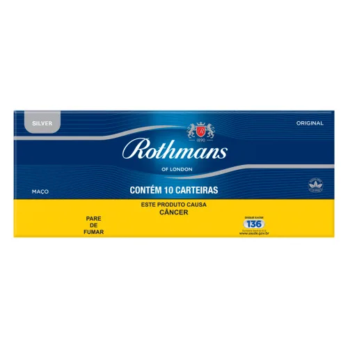 PACK CIGARRO ORIGINAL SILVER ROTHMANS MAÇÕ - ROTHMANS
