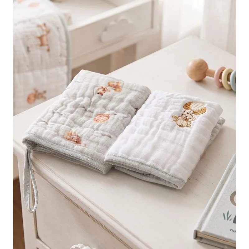 Kit Paninho de Boca Soft com Bordado 2 unidades Bege