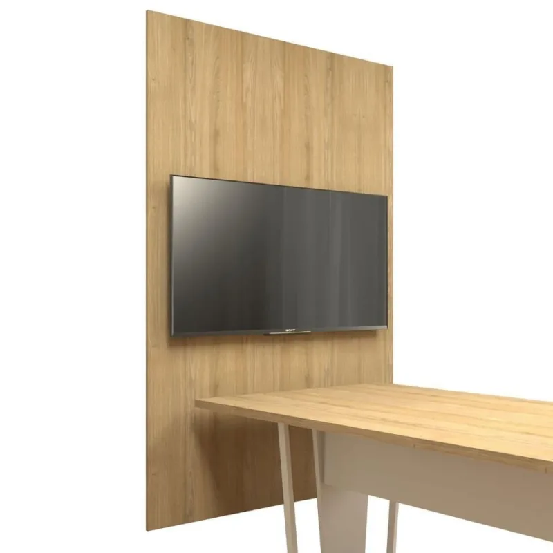 Painel de TV para Sala de Reunião F5 Office MDF 120CM Macadâmia - OUTRAS MARCAS - Agro