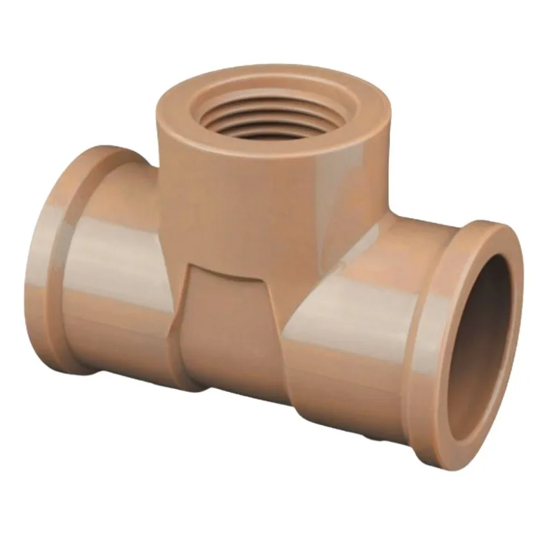 Te Soldável LR PVC Amanco Te Soldável LR PVC 25mm x 1/2" Amanco