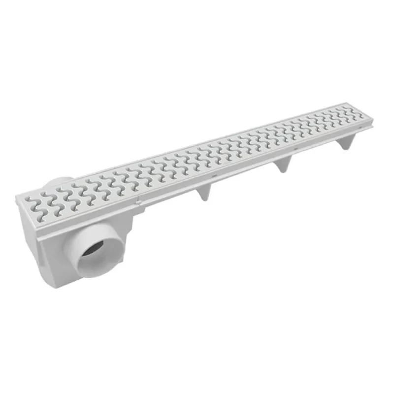 Ralo Linear com Grelha Branca Amanco - AMANCO - Materiais Hidráulicos