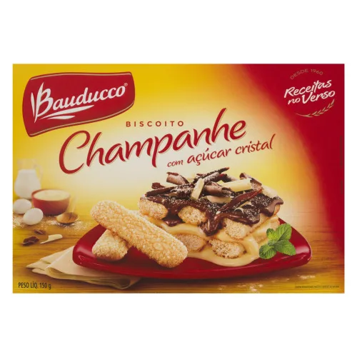 Biscoito Champanhe Com Açúcar Bauducco Caixa 150g - BAUDUCCO - Mercearia