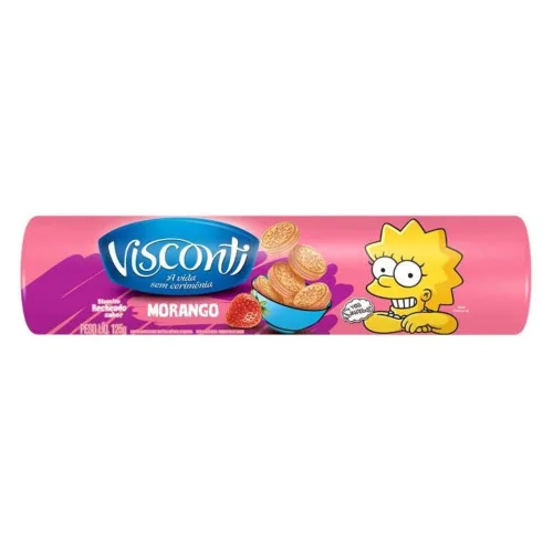 Biscoito Recheado Miorango 125g Visconti - VISCONTI - Mercearia