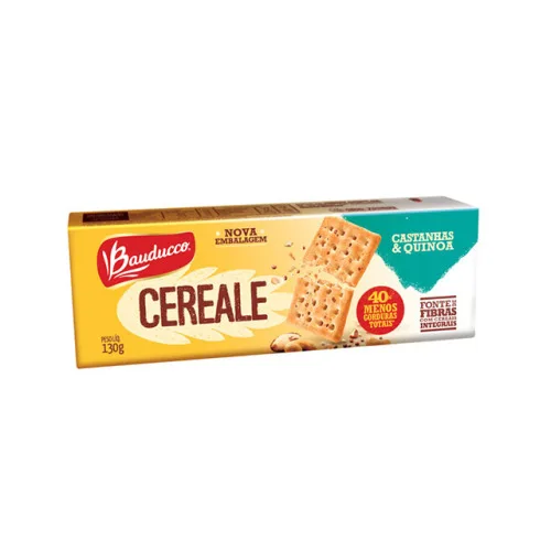 Biscoito Bauducco Cereale Castanhas E Quinoa 130gr - BAUDUCCO - Mercearia