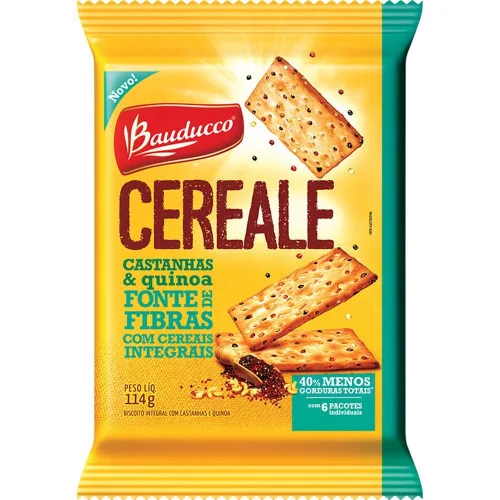 Biscoito Bauducco Cereale Castanhas E Quinoa 114gr - BAUDUCCO - Mercearia