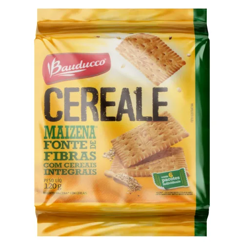 BISCOITO.BAUDUCCO CEREALE INTEG.120GR M.FIBRAS - BAUDUCCO - Produtos De Pastelaria